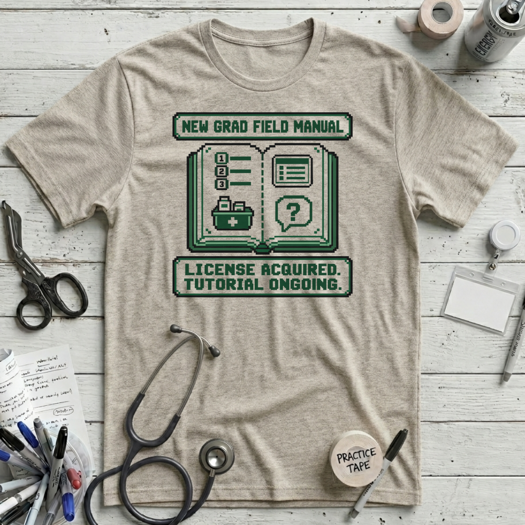 New Grad Manual T-Shirt - Heather Prism Natural