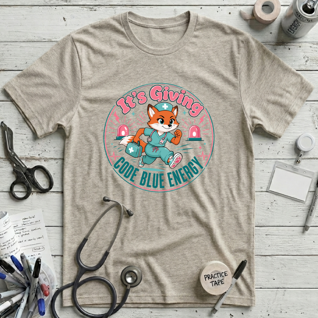 Code Blue Energy T-Shirt - Heather Prism Natural
