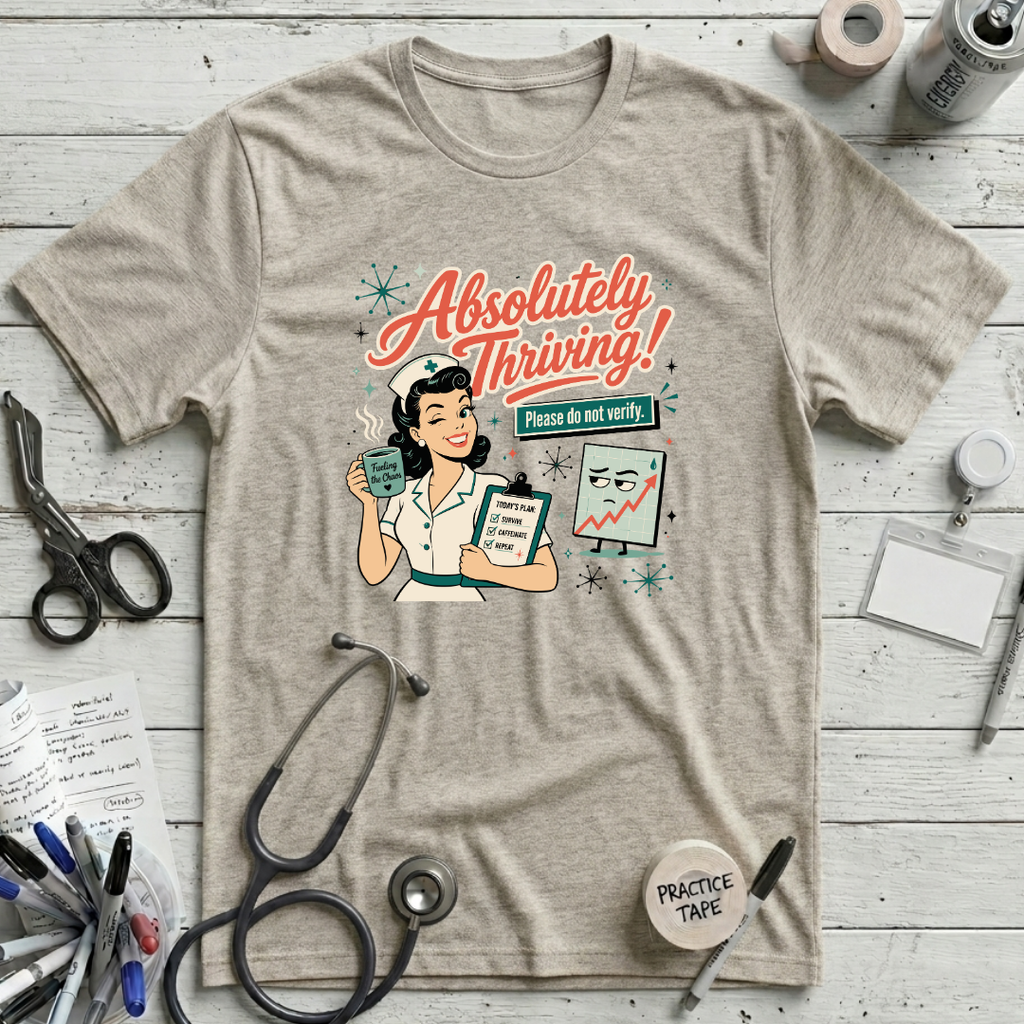 Absolutely Thriving T-Shirt - Heather Prism Natural