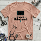 Clinically Unbothered T-Shirt - Heather Prism Peach