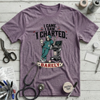 I Came I Saw I Charted T-Shirt - Heather Purple
