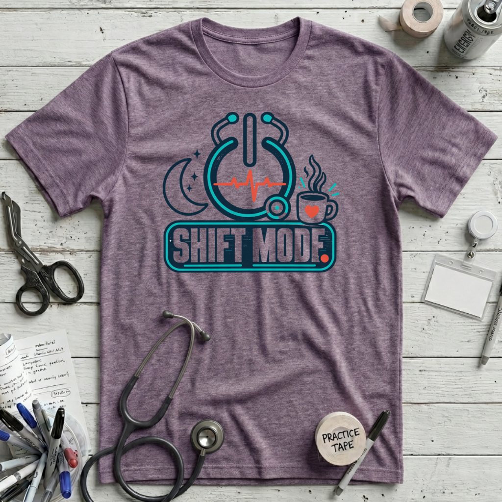 Shift Mode T-Shirt - Heather Purple