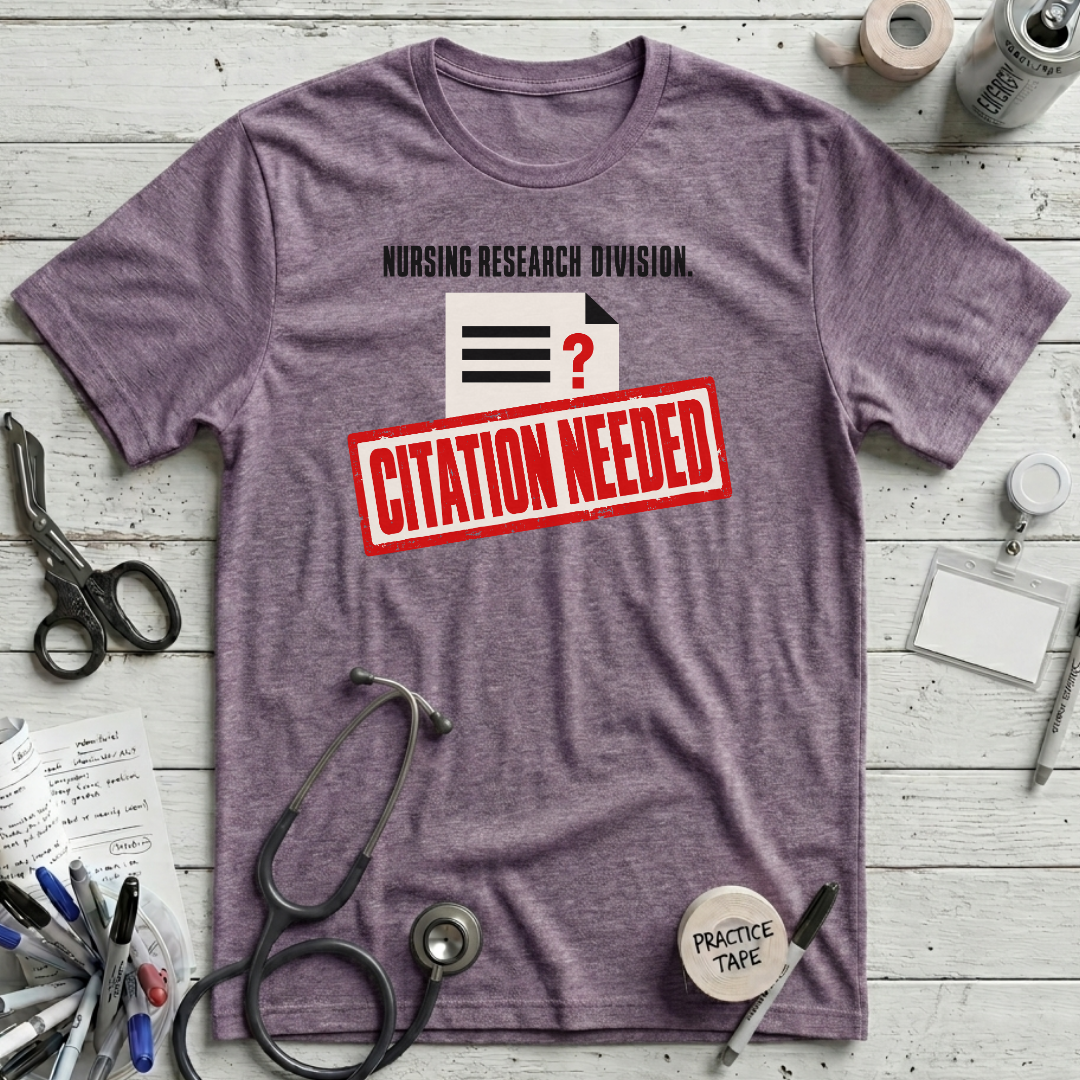 Citation Needed T-Shirt - Heather Purple