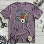 Stethoscope Roller Coaster T-Shirt - Heather Purple