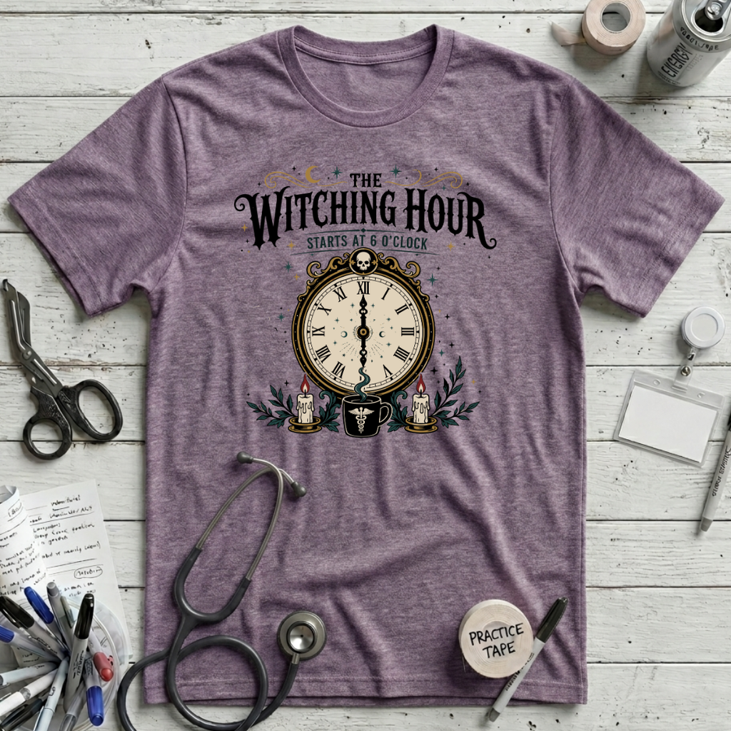 Witching Hour T-Shirt - Heather Purple