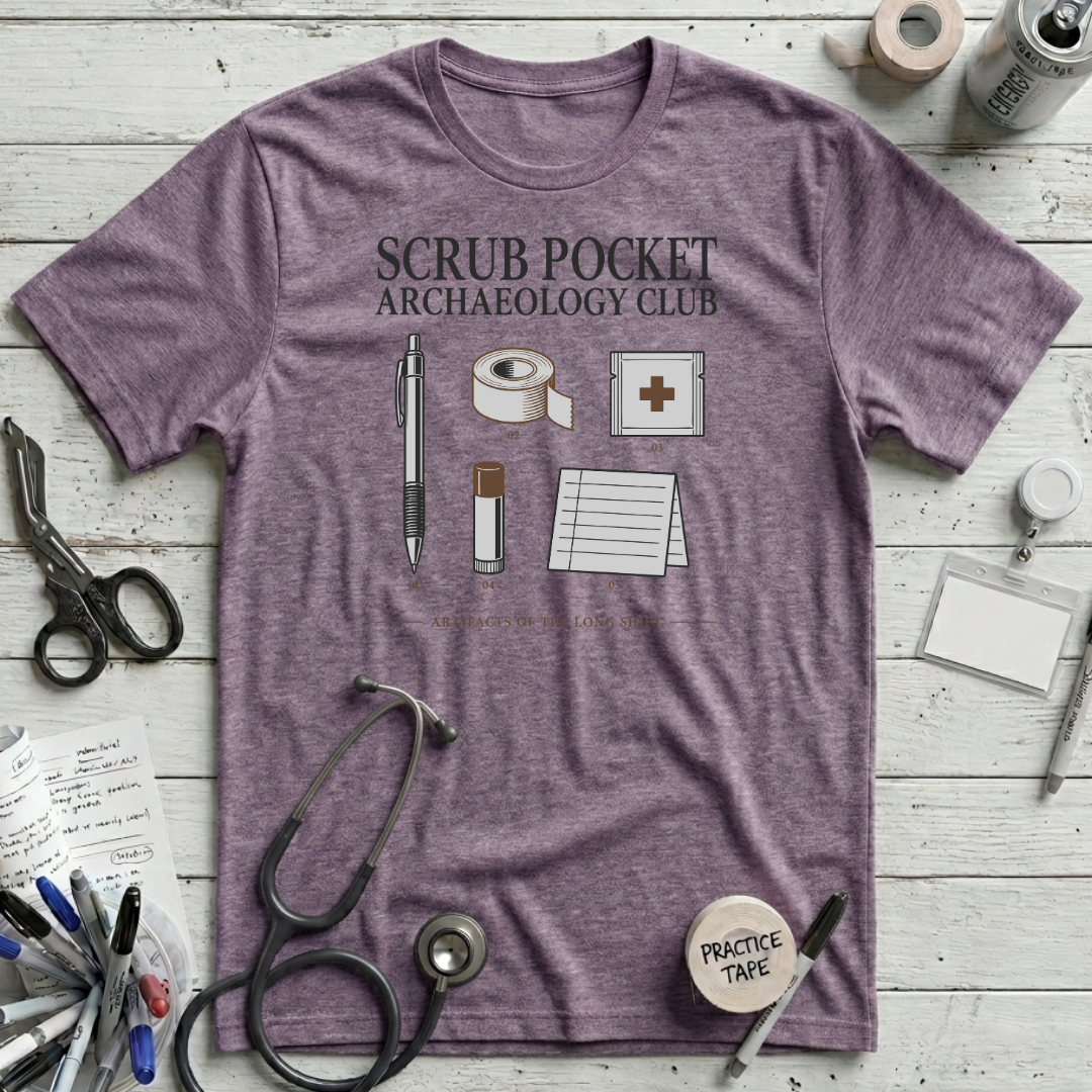 Archaeology Club T-Shirt - Heather Purple