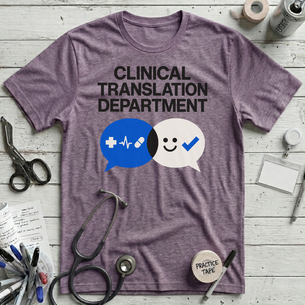 Clinical Translation T-Shirt - Heather Purple