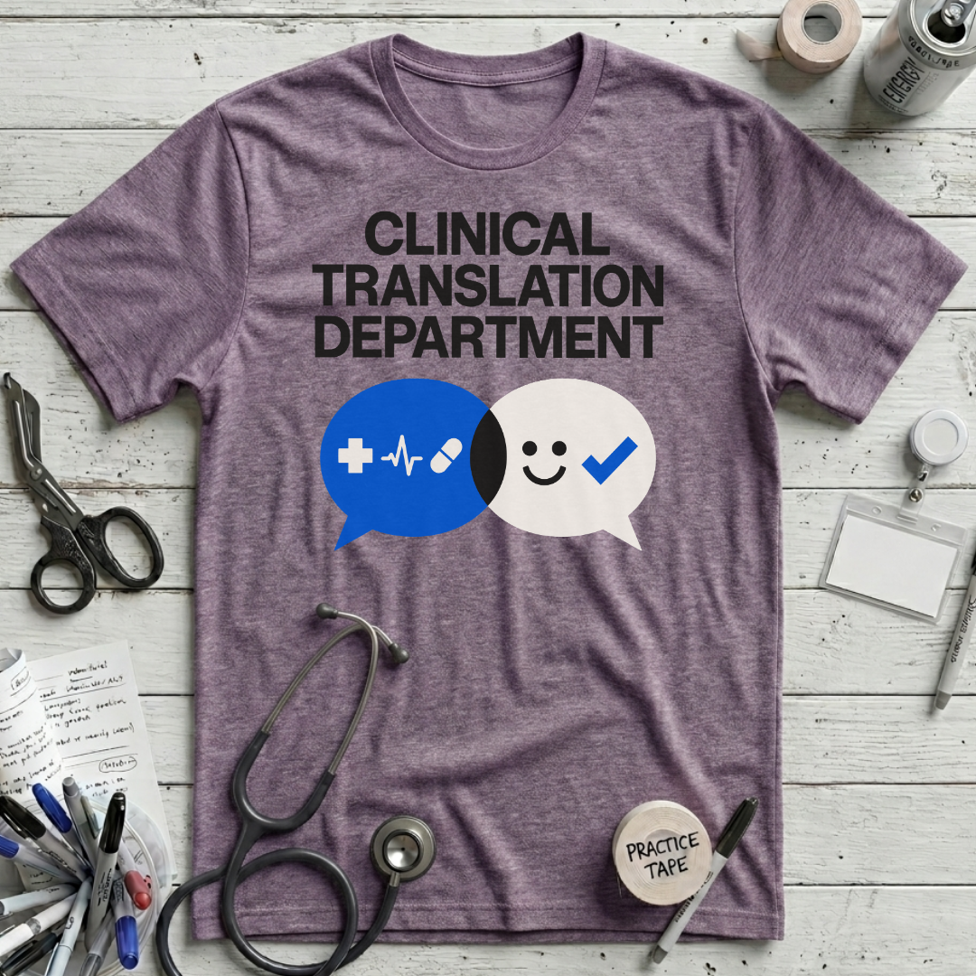 Clinical Translation T-Shirt - Heather Purple