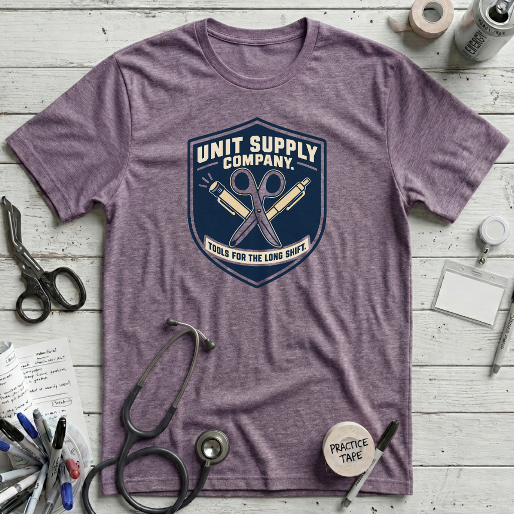 Unit Supply Company T-Shirt - Heather Purple