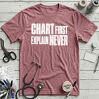 Explain Later T-Shirt - Heather Raspberry