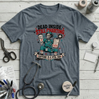 Dead Inside Still Charting T-Shirt - Heather Slate