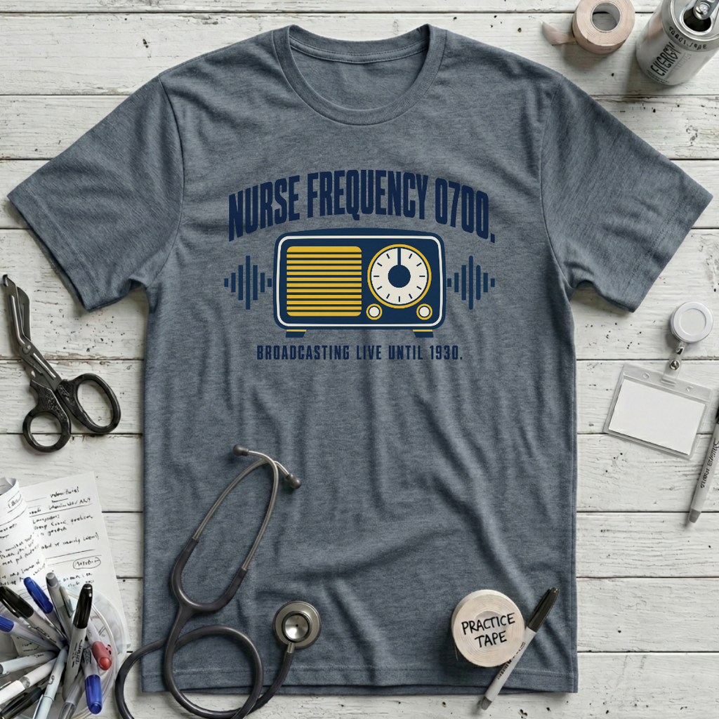 Nurse Frequency T-Shirt - Heather Slate
