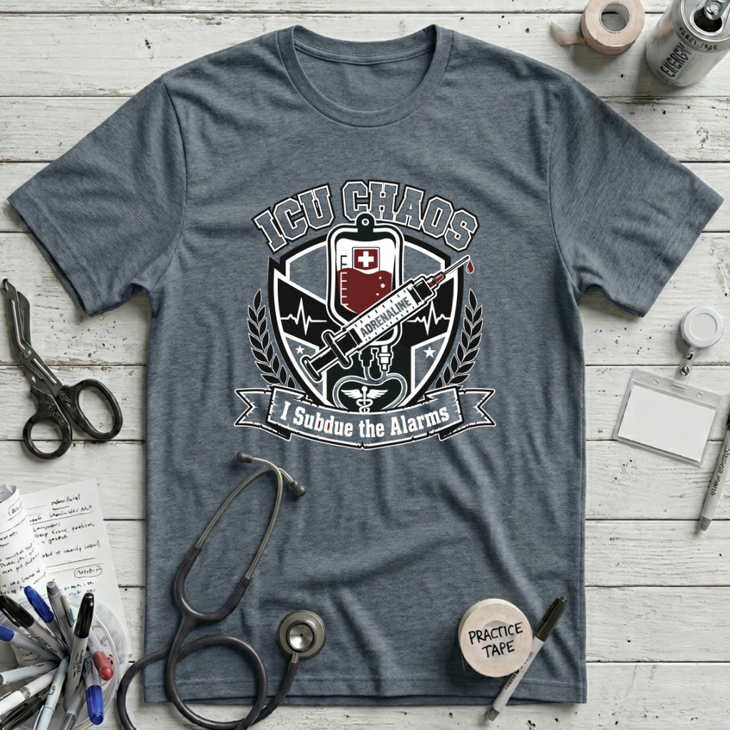 I Subdue the Alarms T-Shirt - Heather Slate