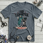 I Came I Saw I Charted T-Shirt - Heather Slate