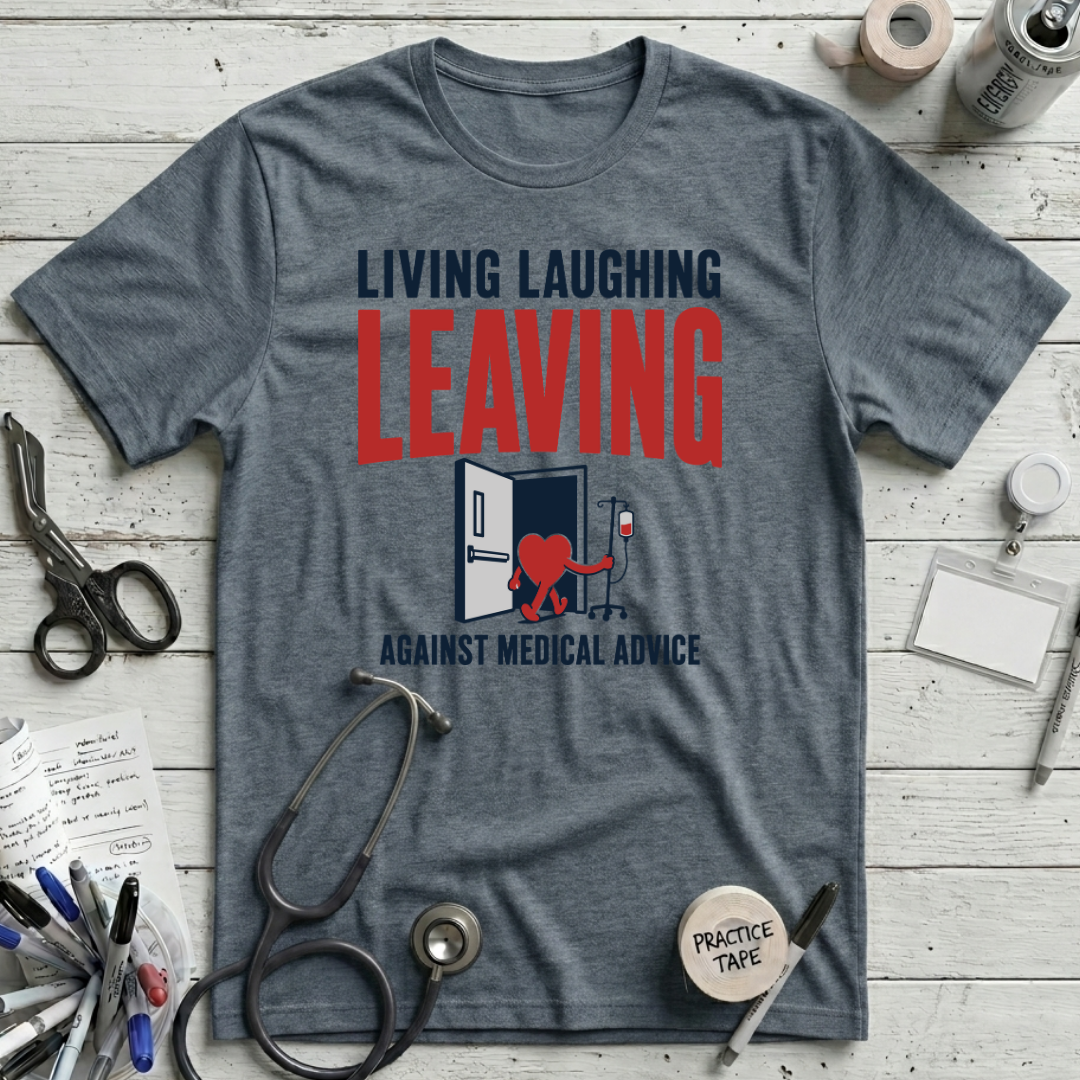 Leaving AMA T-Shirt - Heather Slate