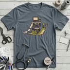 Overworked Snail T-Shirt - Heather Slate