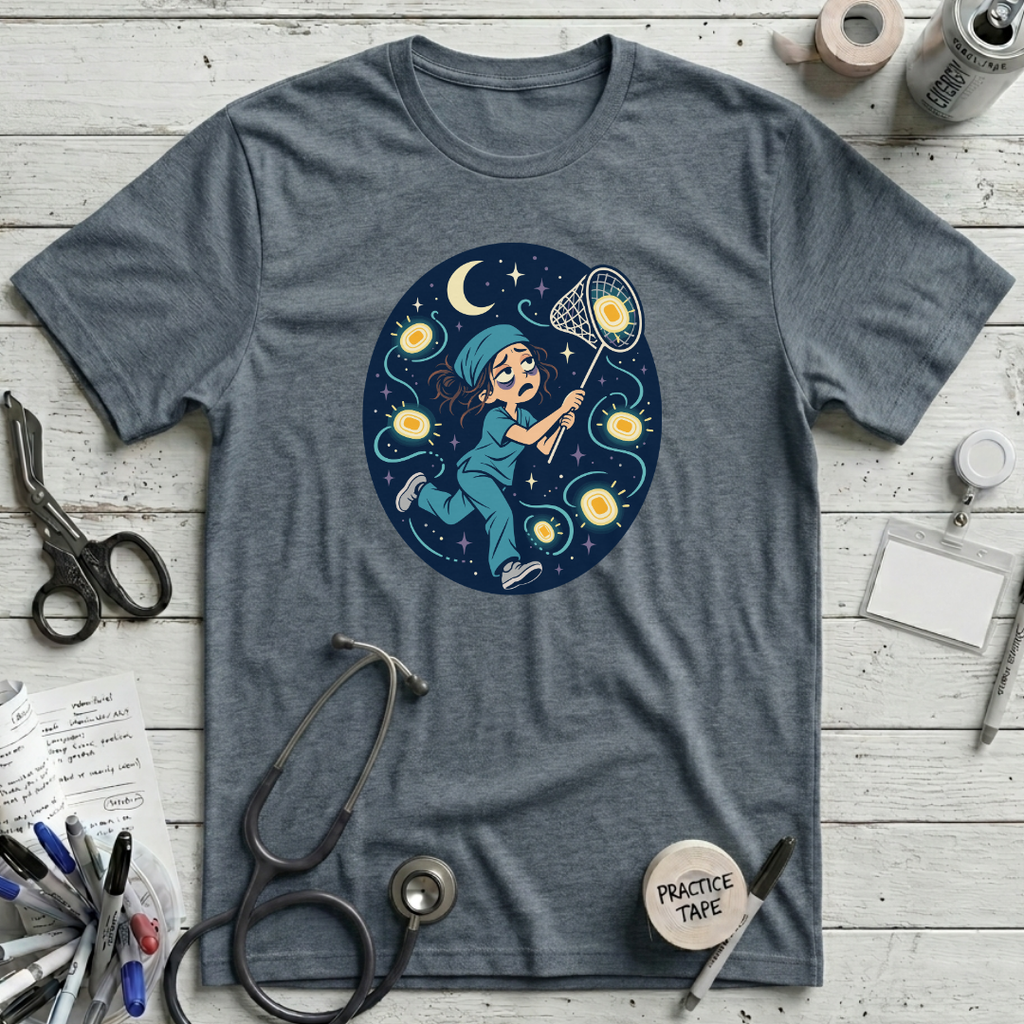 Chasing Call Lights T-Shirt - Heather Slate