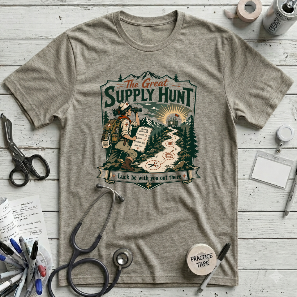 Great Supply Hunt T-Shirt - Heather Stone