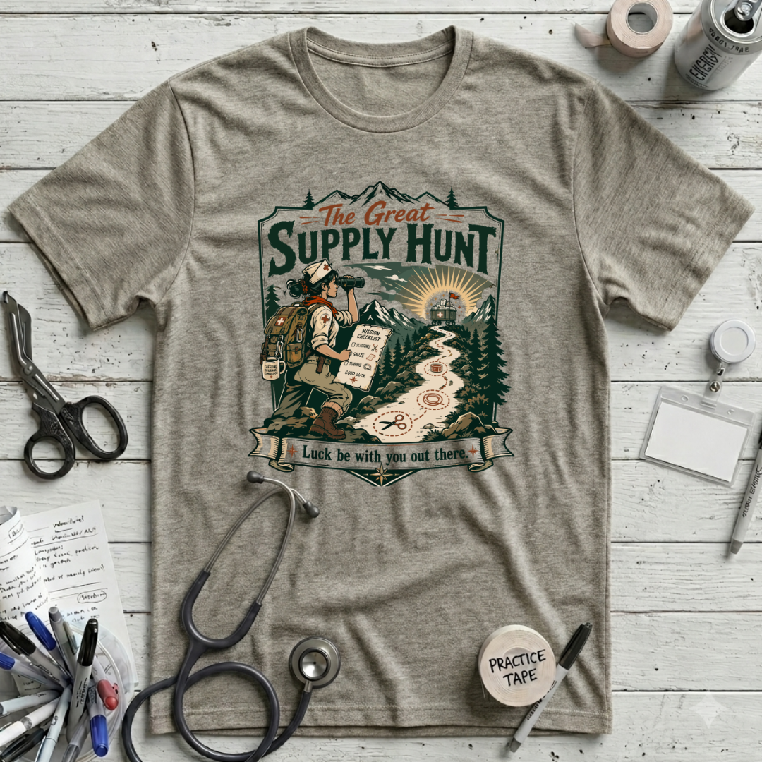 Great Supply Hunt T-Shirt - Heather Stone