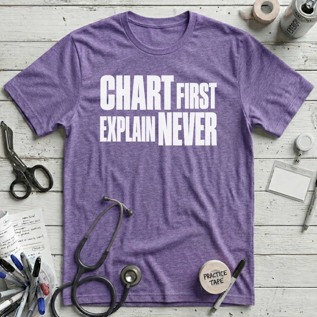 Explain Later T-Shirt - Heather Team Purple