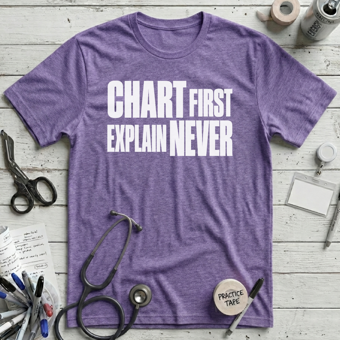 Explain Later T-Shirt - Heather Team Purple