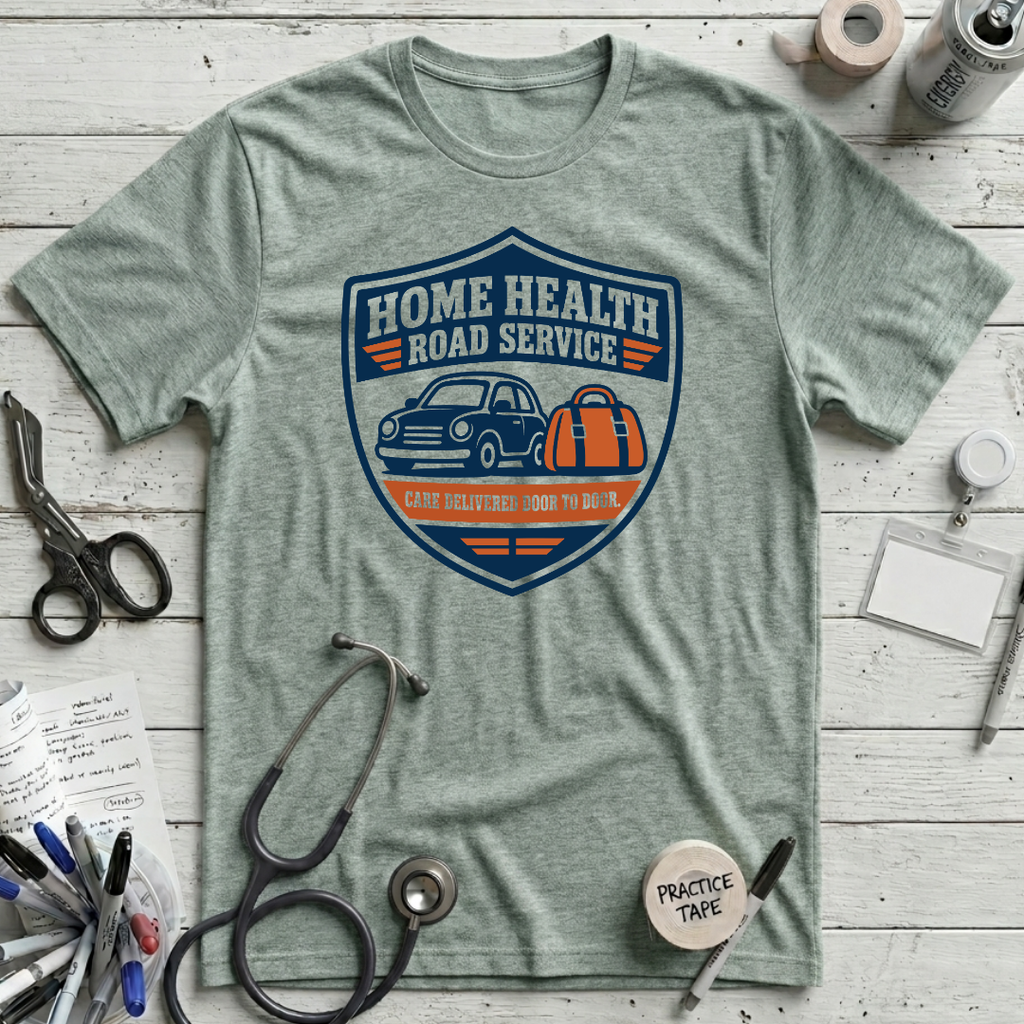 Home Health Road Service T-Shirt - Heather Prism Dusty Blue
