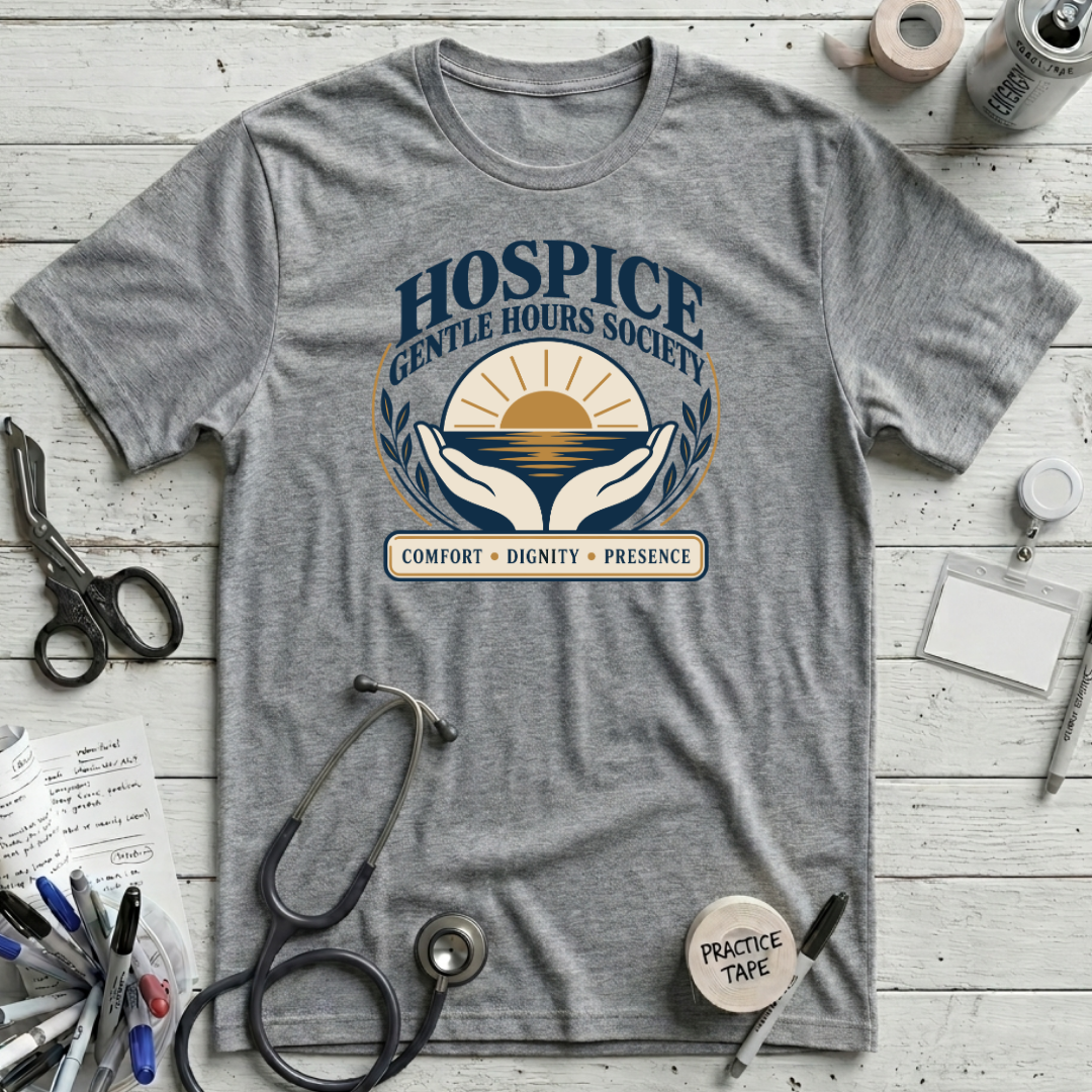 Hospice Gentle Hours T-Shirt - Athletic Heather