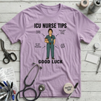 ICU Nurse Tips T-Shirt - Lilac