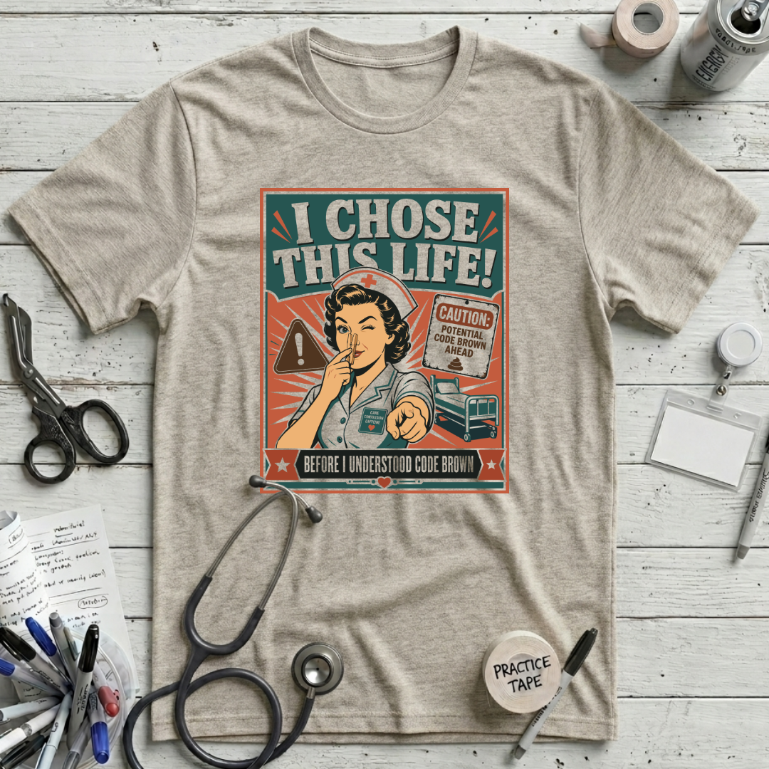 I Chose This Life T-Shirt - Heather Prism Natural