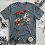 I'm Late T-Shirt - Heather Slate