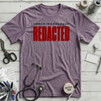 Inner Monologue Redacted T-Shirt - Heather Purple