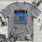 Invisible Work Index T-Shirt - Athletic Heather