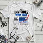 Invisible Work Index T-Shirt - White