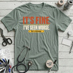 It's Fine T-Shirt - Dusty Blue