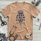 Keep Calm T-Shirt - Heather Peach