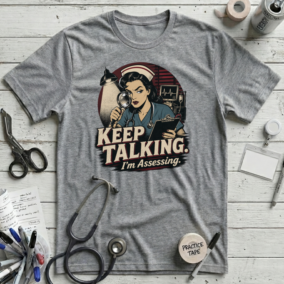 Keep Talking T-Shirt - Athletic Heather