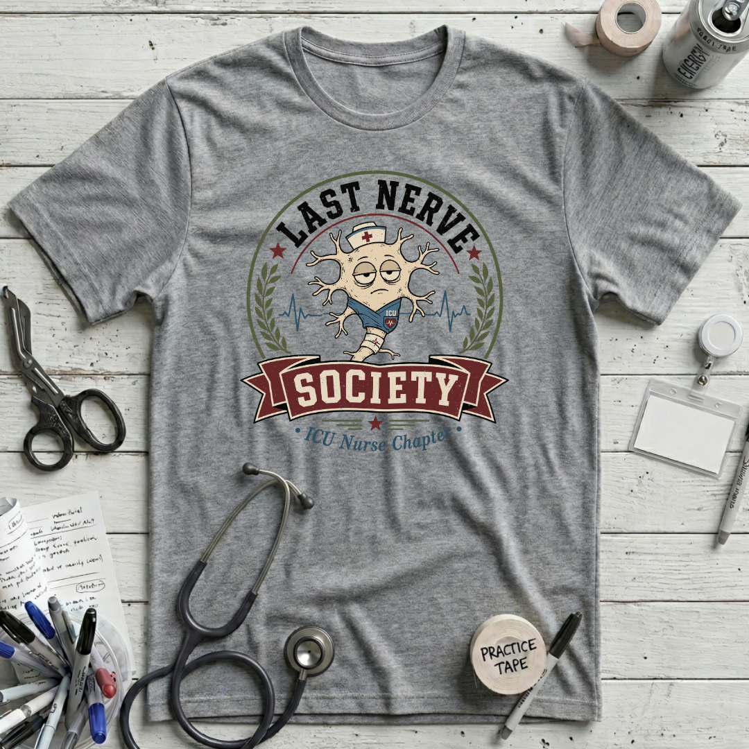 Last Nerve Society T-Shirt - Athletic Heather