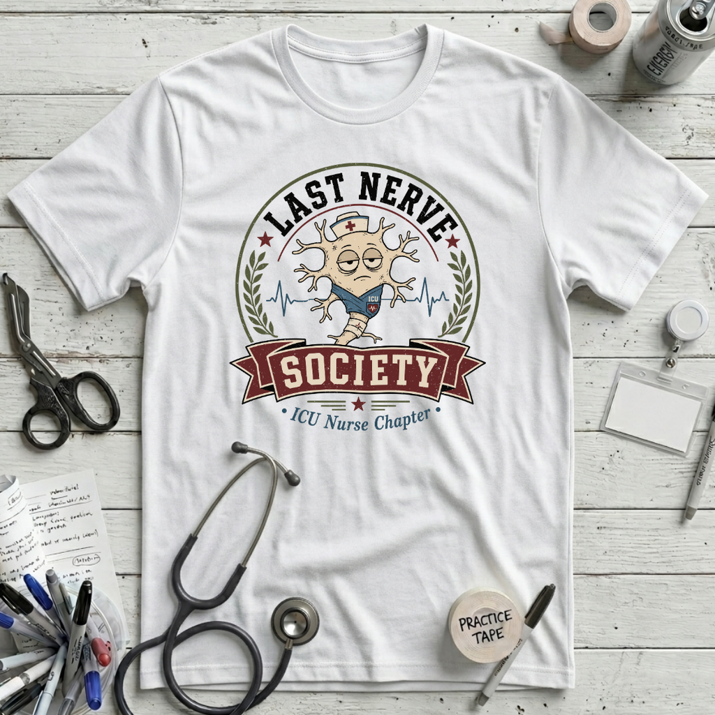 Last Nerve Society T-Shirt - White