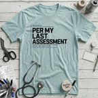 Last Assessment T-Shirt - Heather Ice Blue