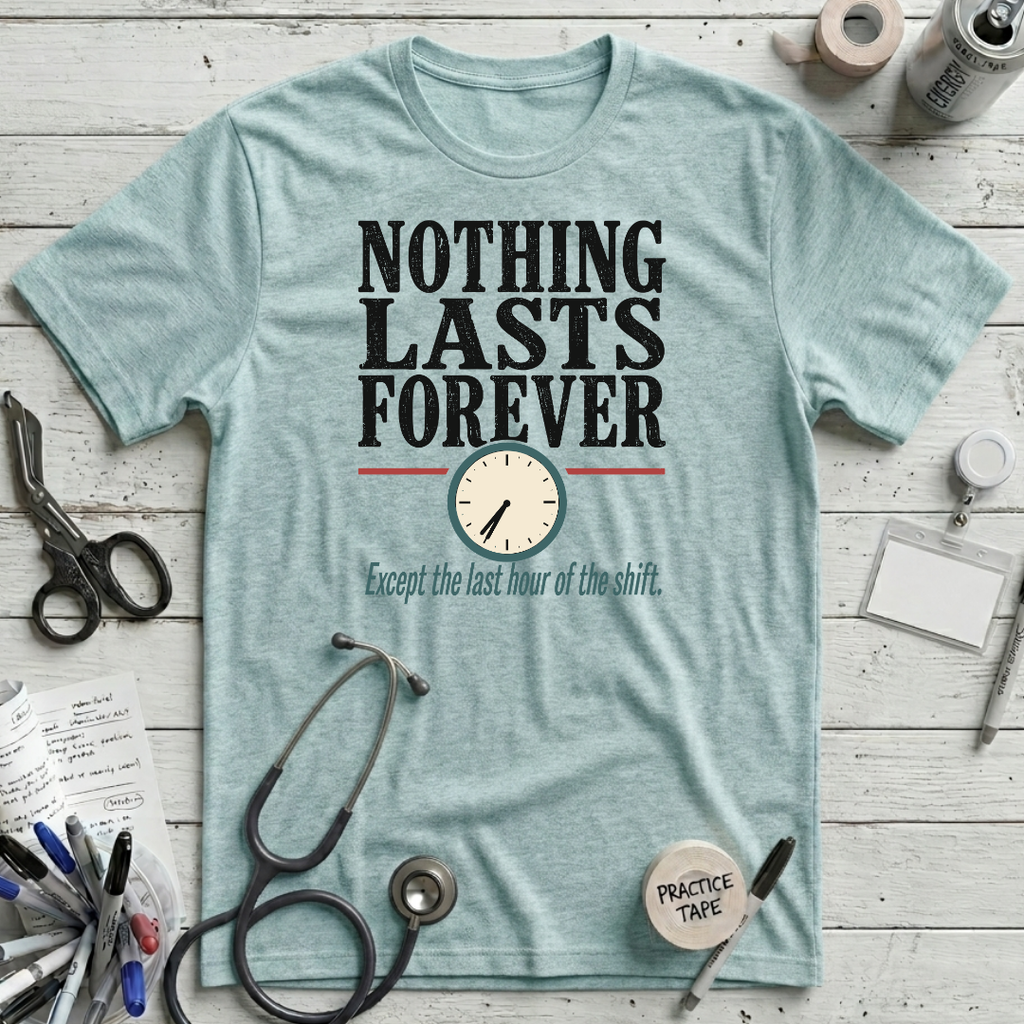 Lasts Forever T-Shirt - Heather Ice Blue