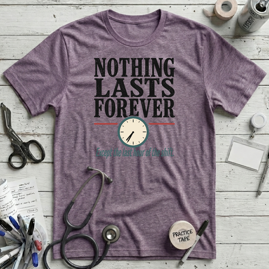 Lasts Forever T-Shirt - Heather Purple
