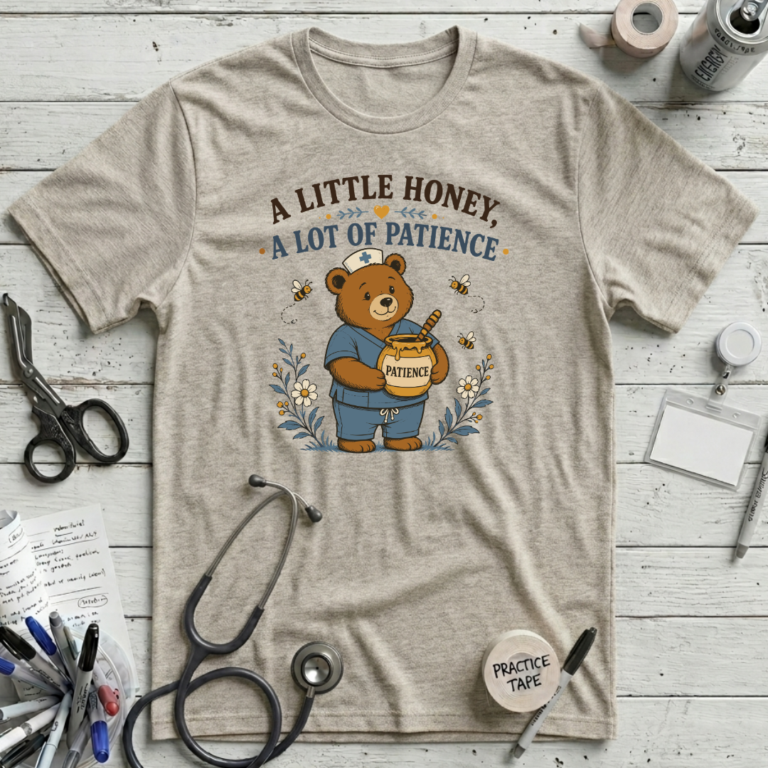 Little Honey T-Shirt - Heather Prism Natural