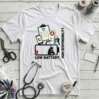Low Battery T-Shirt - White