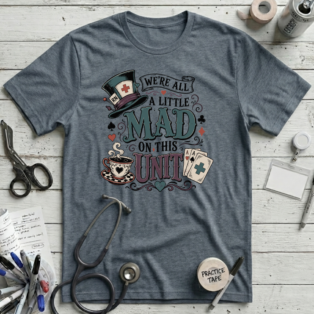 Mad Unit T-Shirt - Heather Slate