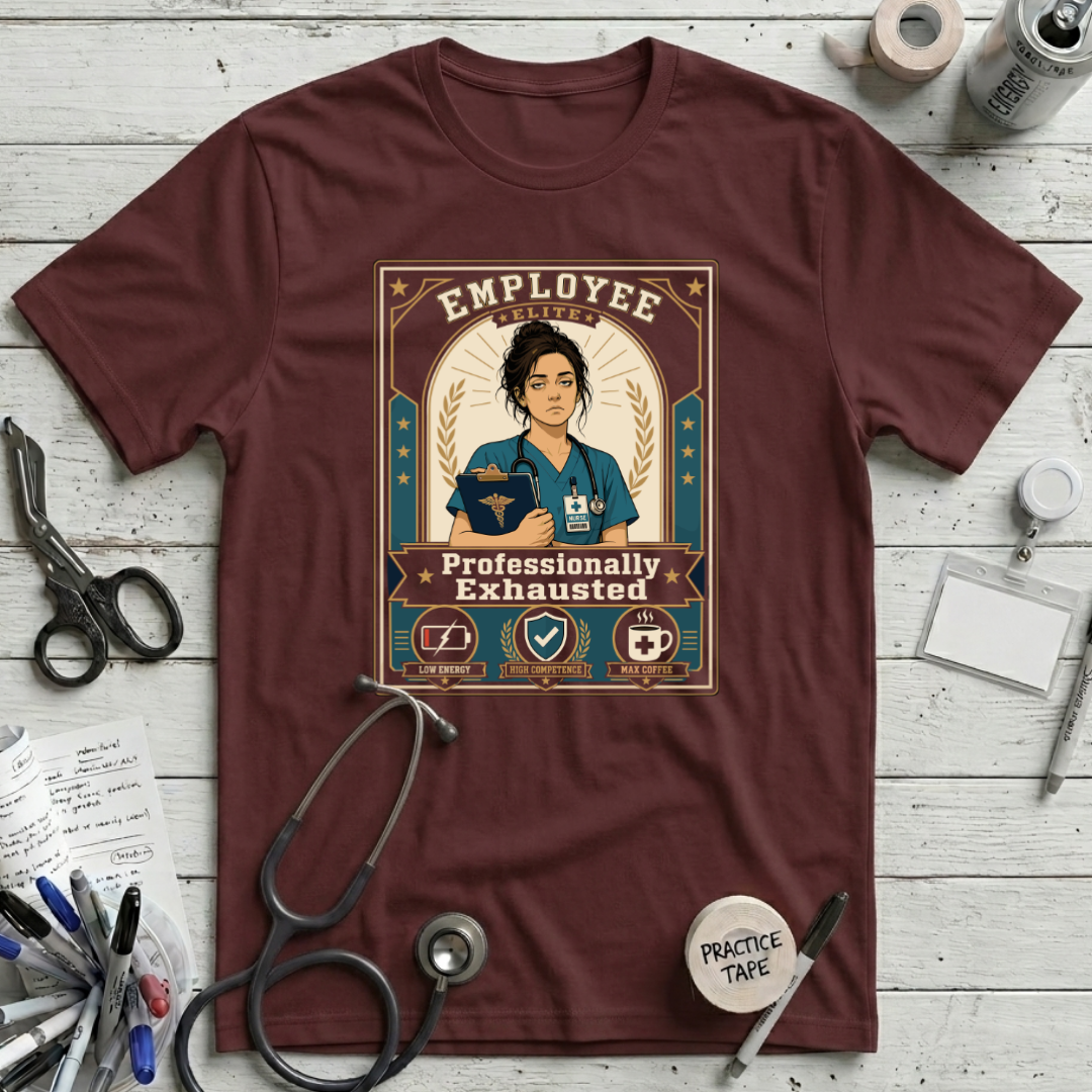 Professionally Exhausted - Maroon