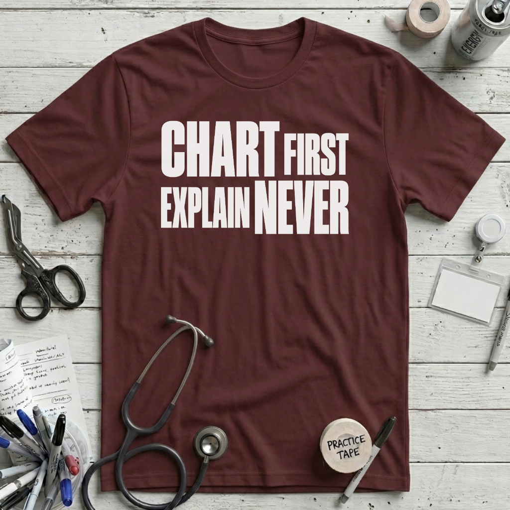 Explain Later T-Shirt - Maroon
