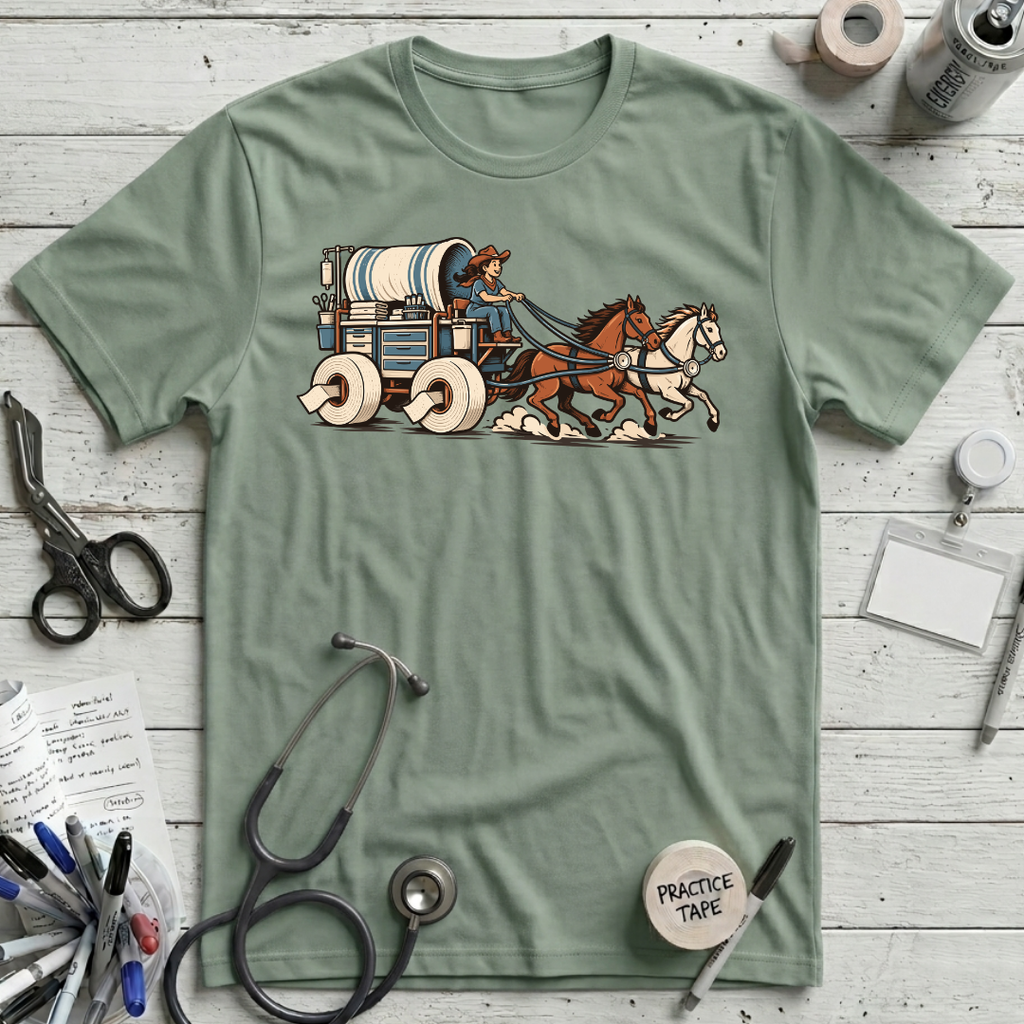 Medical Supply Stampede T-Shirt - Sage