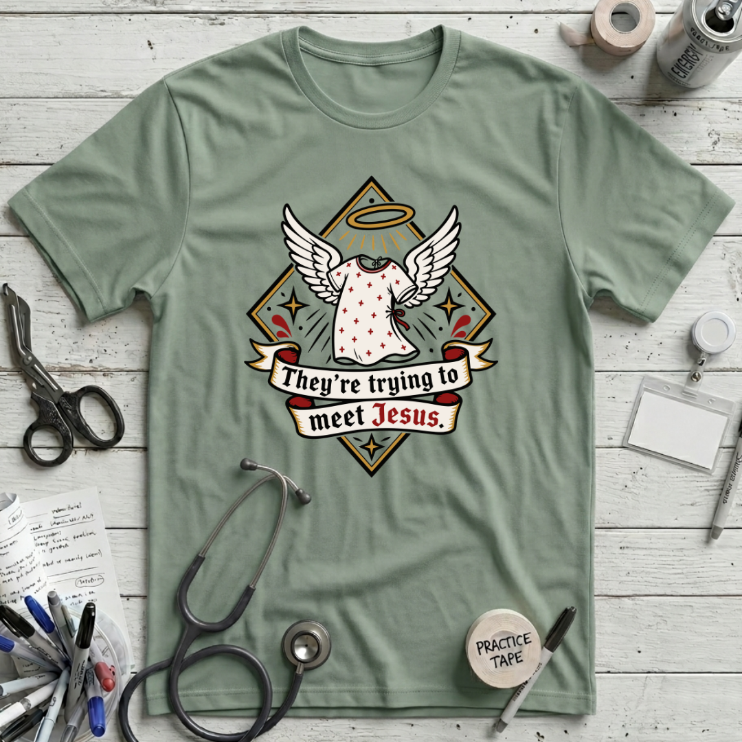 Meet Jesus T-Shirt - Sage