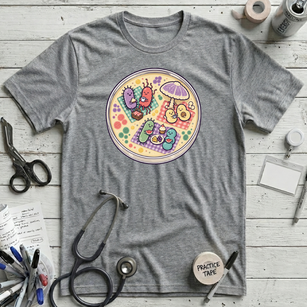 Microbial Picnic T-Shirt - Athletic Heather