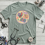 Microbial Picnic T-Shirt - Heather Prism Dusty Blue